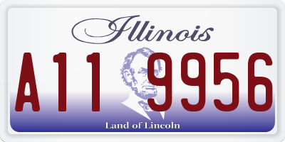 IL license plate A119956