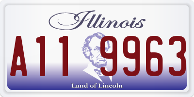 IL license plate A119963
