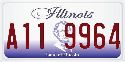 IL license plate A119964