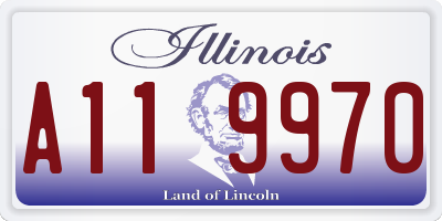 IL license plate A119970