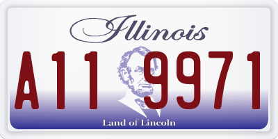 IL license plate A119971