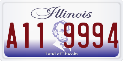 IL license plate A119994