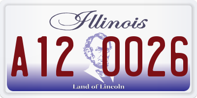 IL license plate A120026