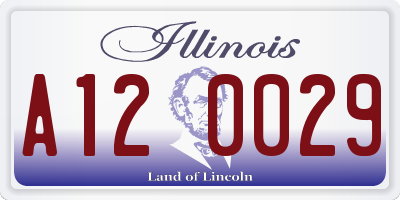 IL license plate A120029