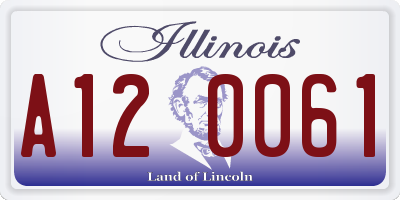 IL license plate A120061