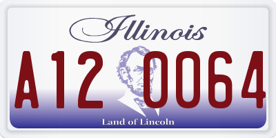 IL license plate A120064