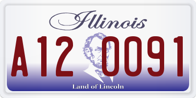 IL license plate A120091