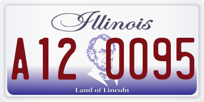 IL license plate A120095