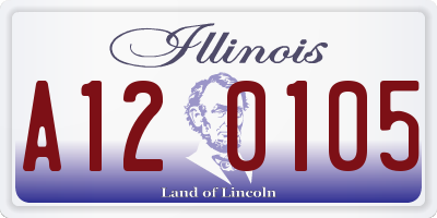 IL license plate A120105