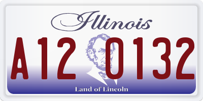 IL license plate A120132