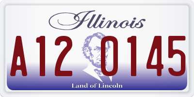 IL license plate A120145