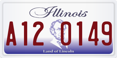 IL license plate A120149