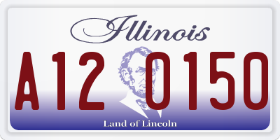 IL license plate A120150