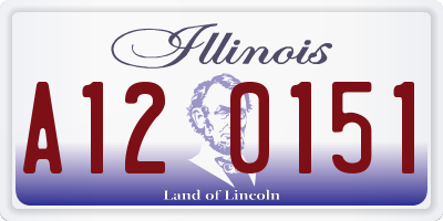 IL license plate A120151