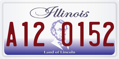 IL license plate A120152