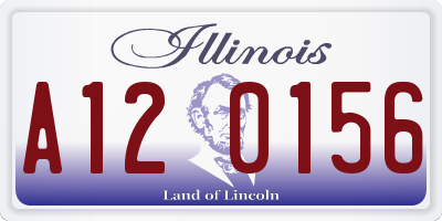 IL license plate A120156