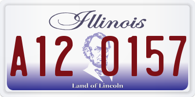 IL license plate A120157