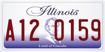IL license plate A120159