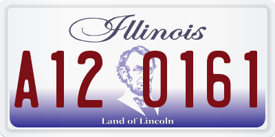 IL license plate A120161