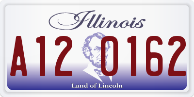 IL license plate A120162