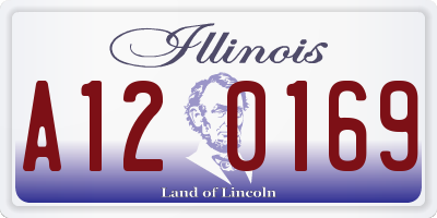 IL license plate A120169