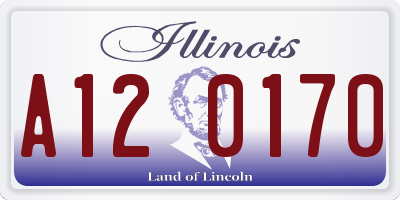 IL license plate A120170