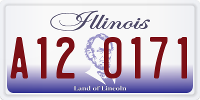 IL license plate A120171