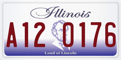 IL license plate A120176