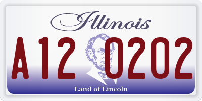 IL license plate A120202