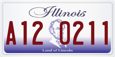 IL license plate A120211