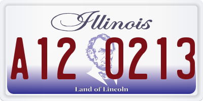 IL license plate A120213