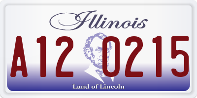 IL license plate A120215