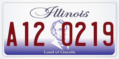 IL license plate A120219