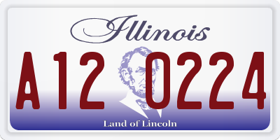 IL license plate A120224