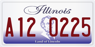 IL license plate A120225