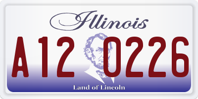 IL license plate A120226