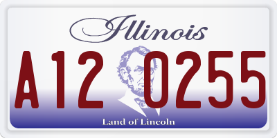 IL license plate A120255