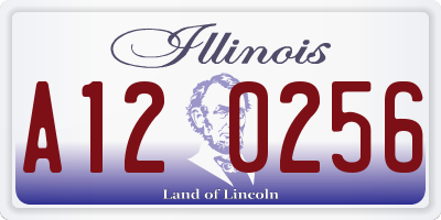 IL license plate A120256