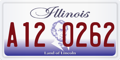 IL license plate A120262