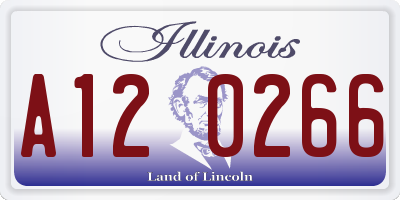 IL license plate A120266