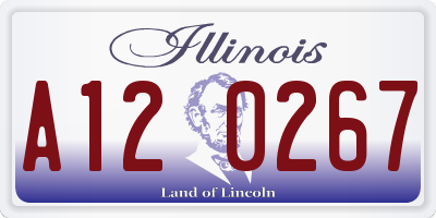 IL license plate A120267