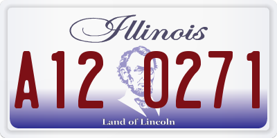 IL license plate A120271