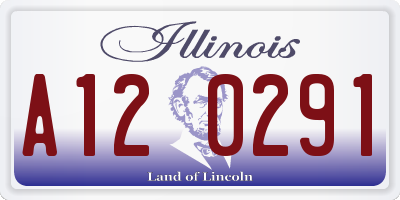 IL license plate A120291