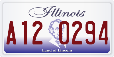 IL license plate A120294