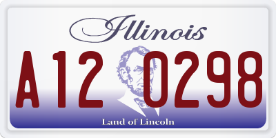 IL license plate A120298