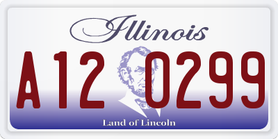 IL license plate A120299