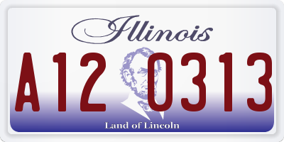 IL license plate A120313