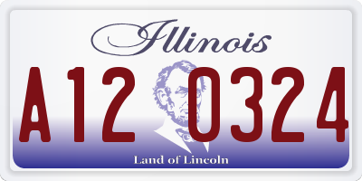 IL license plate A120324