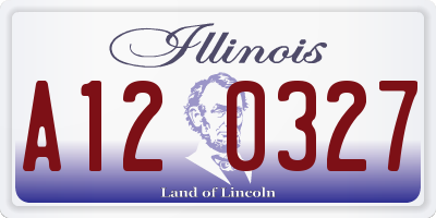 IL license plate A120327