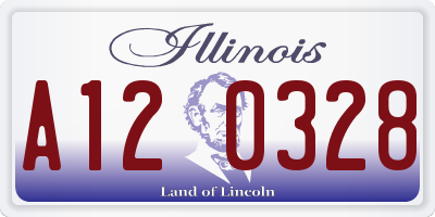 IL license plate A120328